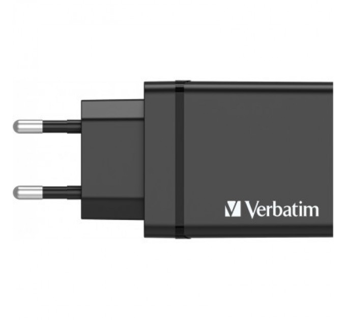 Зарядний пристрій Verbatim USB 30W PD3.0 4-ports black (49700)