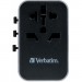 Verbatim Зарядний пристрій Verbatim UTA-04 PD61W (3xUSB-A/2xUSB-C) (49546)