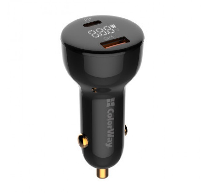 ColorWay Зарядний пристрій ColorWay Power Delivery PPS USB (USB-A + USB-C) (100W) Black (CW-CHA044PD-BK)