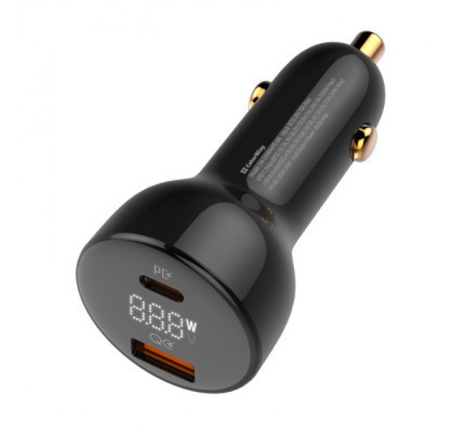 ColorWay Зарядний пристрій ColorWay Power Delivery PPS USB (USB-A + USB-C) (100W) Black (CW-CHA044PD-BK)