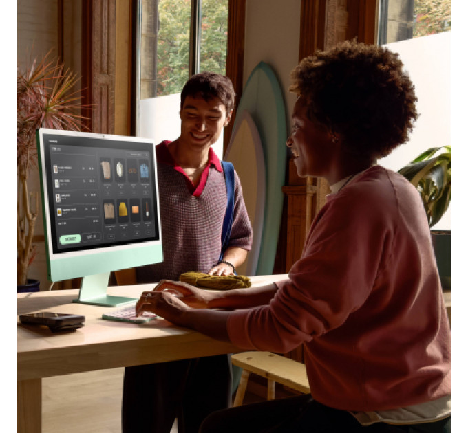 Комп'ютер Apple 24" iMac Retina 4.5K / Apple M4 (8-c/CPU, 8-c/GPU), 16, 256, Silver (MWUC3UA/A)