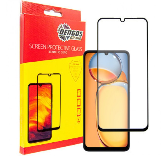 Dengos Скло захисне Dengos Xiaomi Redmi 13С (black) (TGFG-337)
