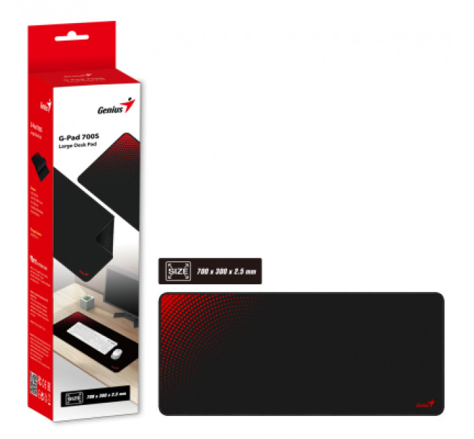 Килимок для мишки Genius G-Pad 700S Black (31250021400)
