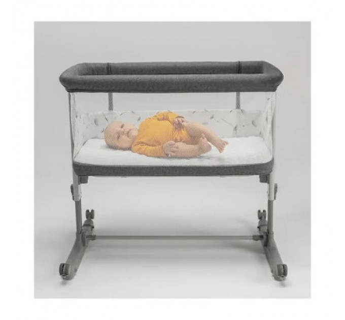 Ліжечко Lionelo приставне Aurora Grey Graphit (LO-AURORA GREY GRAPHITE)
