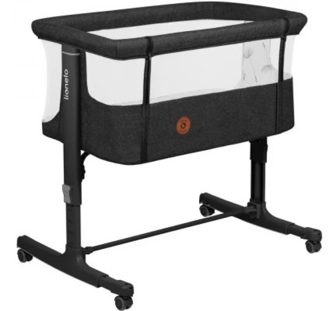 Ліжечко Lionelo приставне Aurora Grey Graphit (LO-AURORA GREY GRAPHITE)