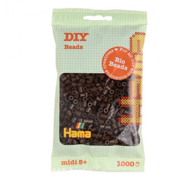 Hama Набір для творчості Hama БІО темно-коричневихі намистини , 1000 шт термомозаїка (HM-190-012)