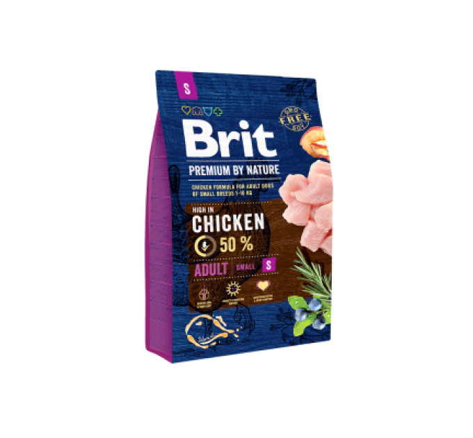 Brit Premium Сухий корм для собак Brit Premium Dog Adult S 3 кг (8595602526291)
