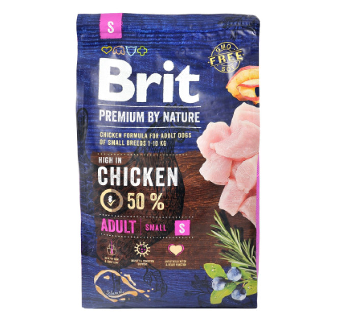 Brit Premium Сухий корм для собак Brit Premium Dog Adult S 3 кг (8595602526291)