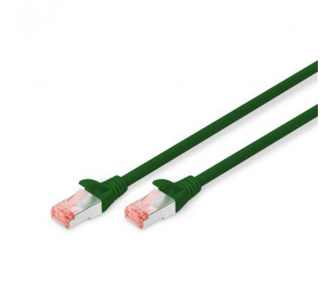 Патч-корд 0.5м, CAT 6 S-FTP, AWG 27/7, LSZH, green Digitus (DK-1644-005/G)