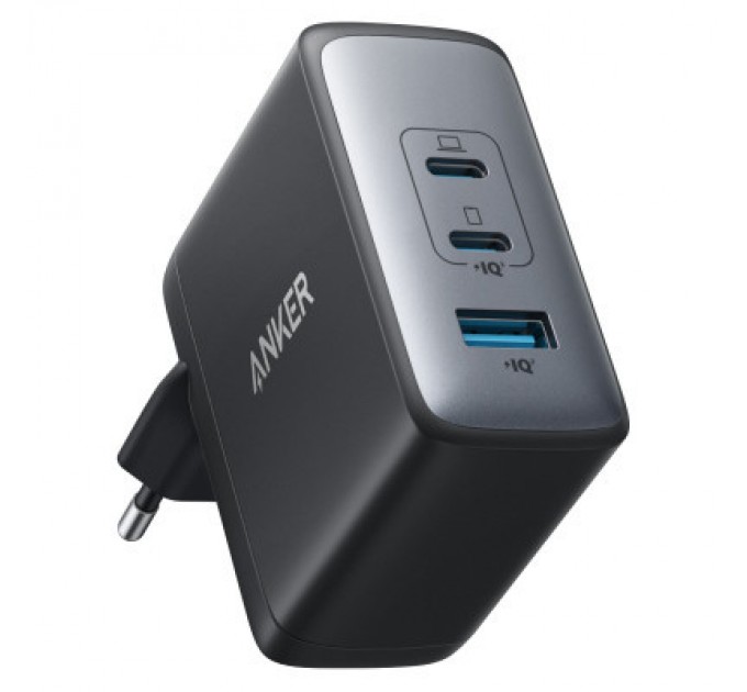 Зарядний пристрій Anker PowerPort 736 Nano II - 100W 2xUSB-C PD 1xPIQ GaN Black (A2145G11)
