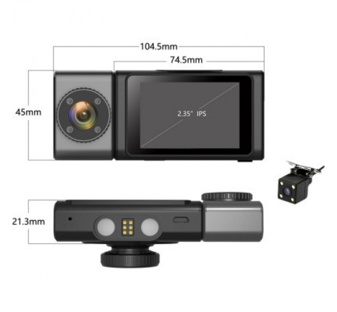 Aspiring Відеореєстратор Aspiring Alibi 9 GPS, 3 Cameras, Speedcam (Aspiring Alibi 9 GPS, 3 Cameras, Speedcam)