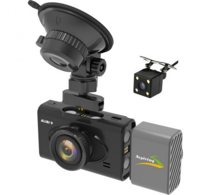 Aspiring Відеореєстратор Aspiring Alibi 9 GPS, 3 Cameras, Speedcam (Aspiring Alibi 9 GPS, 3 Cameras, Speedcam)