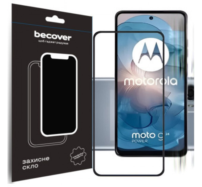 BeCover Скло захисне BeCover Motorola Moto G24/G24 Power Black (710716)
