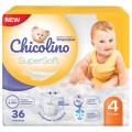 Chicolino Підгузки Chicolino Super Soft Розмір 4 (7-14кг) 36 шт (4823098414445)