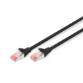 Digitus Патч-корд 0.5м, CAT 6 S-FTP, AWG 27/7, LSZH, black Digitus (DK-1644-005/BL)