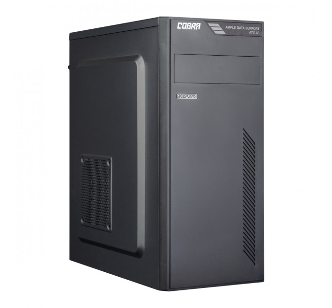 Персональный компьютер COBRA Optimal (I11.16.S2.INT.431); Intel Core i3-10100 (3.6 - 4.3 ГГц) / ОЗУ 16 ГБ / SSD 240 ГБ / INTEL UHD Graphics 630 / без ОП / LAN / Ubuntu / черный