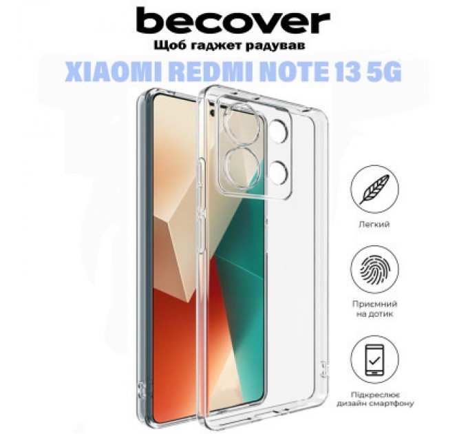 BeCover Чохол до мобільного телефона BeCover Xiaomi Redmi Note 13 5G Transparancy (710912)