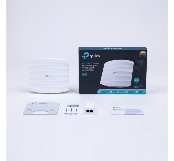 Точка доступа TP-Link EAP225 V5 (AC1350, 1х1Гбит, PoE, 2.4GHz: 3x4dBi, 5GHz: 2x5dBi)