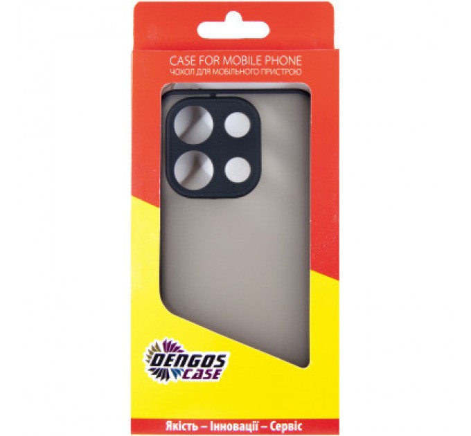 Dengos Чохол до мобільного телефона Dengos Matte Xiaomi Redmi Note 13 4G (black) (DG-TPU-MATT-140)