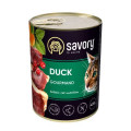 Savory Вологий корм для кішок Savory Cat Can Adult для вибагливих котів (качка) 400 г (4820232630624)