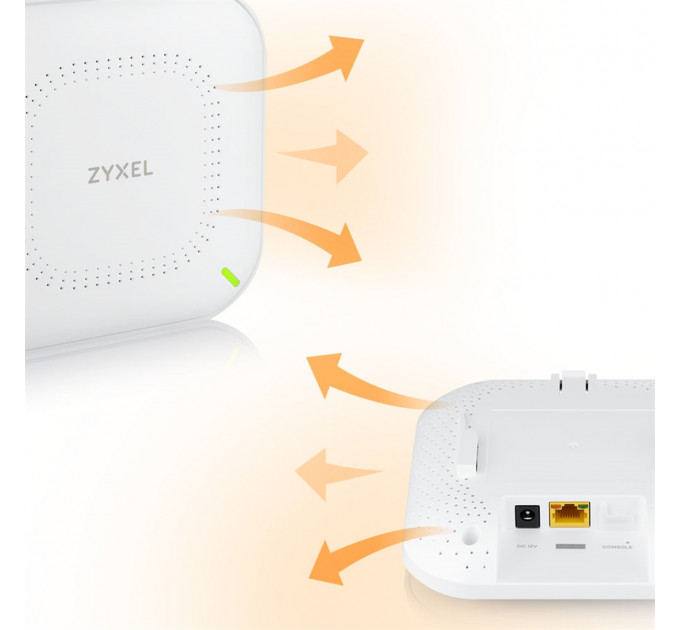 Точка доступа ZYXEL NWA50AX (NWA50AX-EU0102F) (AX1800, 1xGE, WiFi 6, 2x2 MIMO, Nebula, PoE, БП в комплекте)