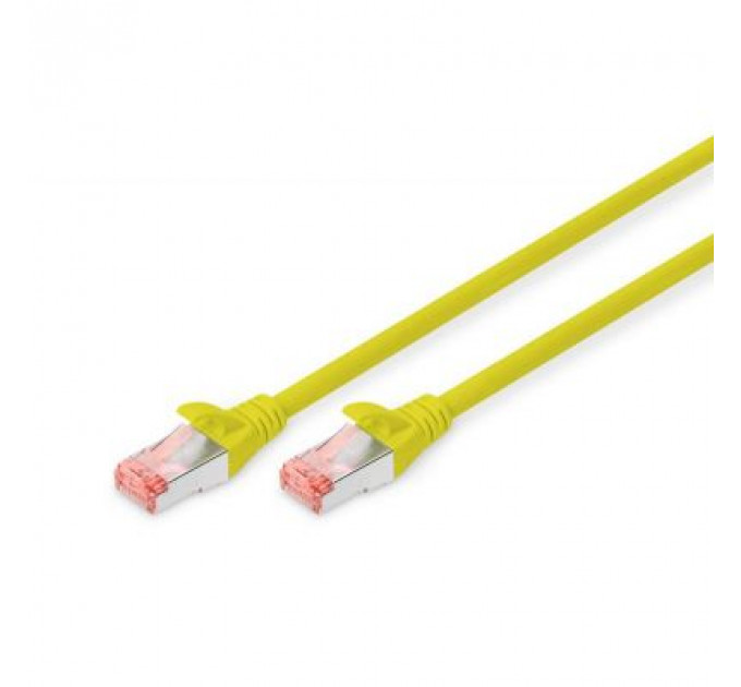 Патч-корд 1м, CAT 6 S-FTP, AWG 27/7, LSZH, yellow Digitus (DK-1644-010/Y)