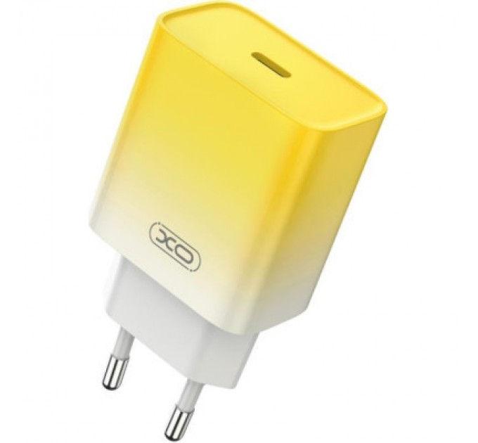 XO Зарядний пристрій XO CE18 PD30W USB-C Yellow (XO-CE18-YEL)