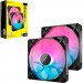 Corsair Кулер до корпусу Corsair iCUE Link RX140 RGB PWM Dual Pack (CO-9051020-WW)