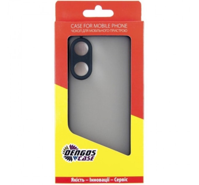 Dengos Чохол до мобільного телефона Dengos Kit for OPPO Reno 8T case + glass (Black) (DG-KM-33)