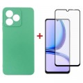 Dengos Чохол до мобільного телефона Dengos Kit for Realme C51 case + glass (Mint) (DG-KM-61)