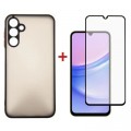 Dengos Чохол до мобільного телефона Dengos Kit for Samsung Galaxy A15 case + glass (Black) (DG-KM-69)