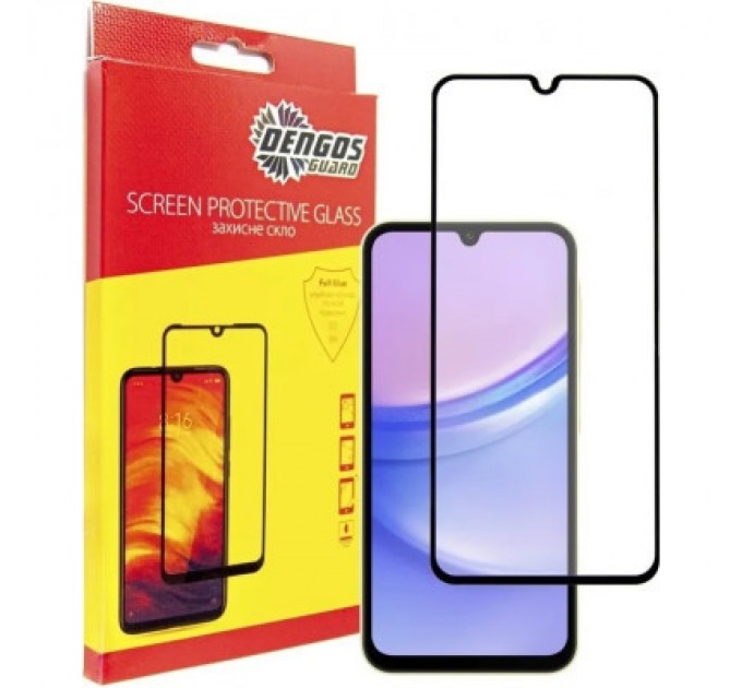 Dengos Чохол до мобільного телефона Dengos Kit for Samsung Galaxy A25 5G case + glass (Black) (DG-KM-65)