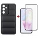 Чохол до мобільного телефона Dengos Kit for Samsung Galaxy A35 5G case + glass (Black) (DG-KM-56)