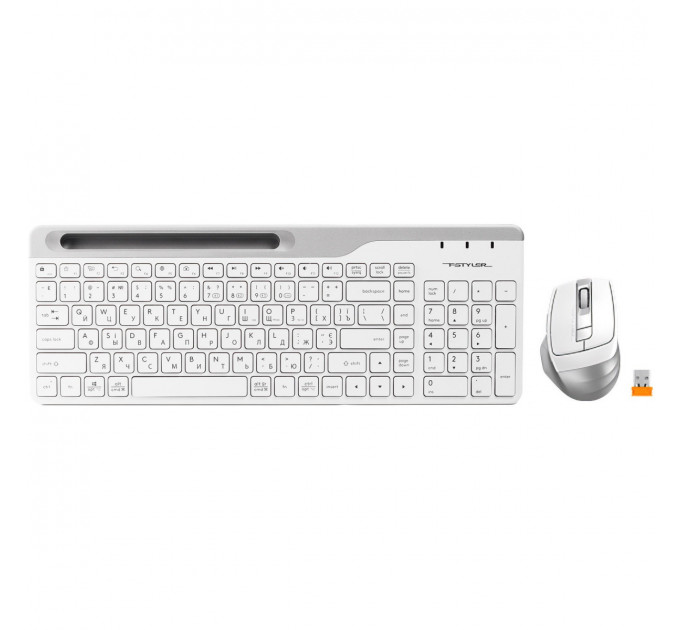 Комплект (клавиатура, мышь) беспроводной A4Tech FB2535C Icy White