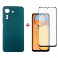 Dengos Чохол до мобільного телефона Dengos Kit for Xiaomi Redmi 13C case + glass (Green) (DG-KM-54)