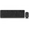 Комплект (клавиатура, мышь) беспроводной A4Tech FG1010S Black/Grey