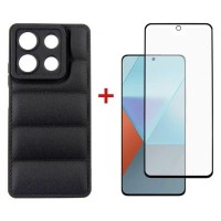 Чохол до мобільного телефона Dengos Kit for Xiaomi Redmi Note 13 5G case + glass (Black) (DG-KM-58)