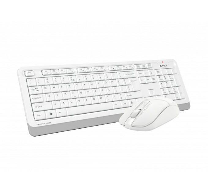 Комплект (клавиатура, мышь) беспроводной A4Tech FG1012 White