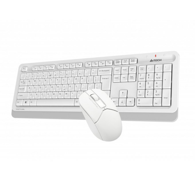 Комплект (клавиатура, мышь) беспроводной A4Tech FG1012 White