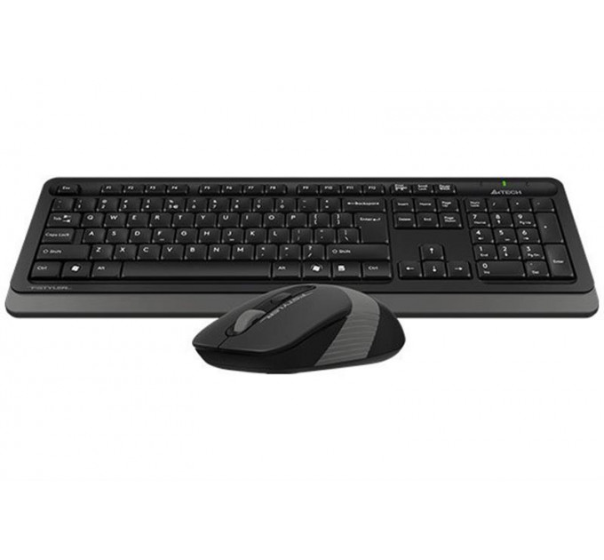 Комплект (клавиатура, мышь) беспроводной A4Tech FG1012S Black/Grey