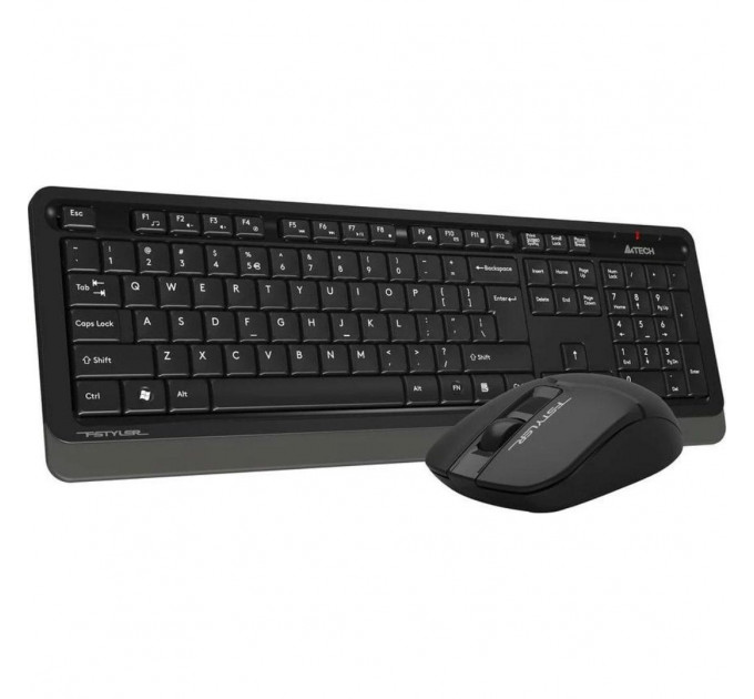 Комплект (клавиатура, мышь) беспроводной A4Tech FG1012S Black/Grey