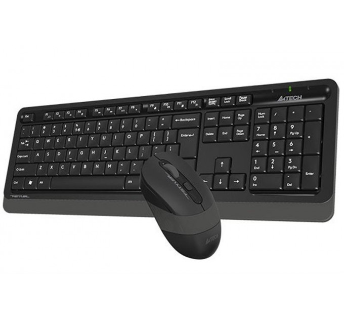 Комплект (клавиатура, мышь) беспроводной A4Tech FG1012S Black/Grey