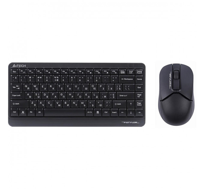 Комплект (клавиатура, мышь) беспроводной A4Tech FG1112 Black