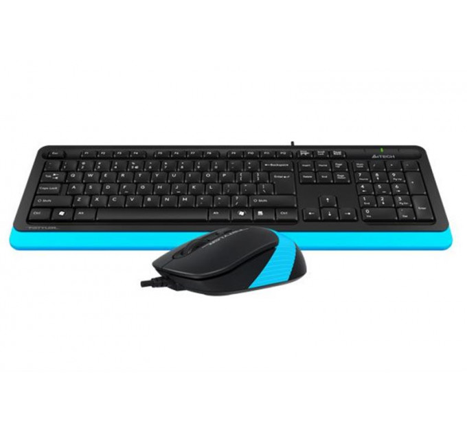 Комплект (клавиатура, мышь) A4Tech F1010 Black/Blue