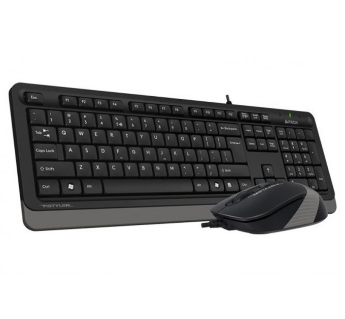 Комплект (клавиатура, мышь) A4Tech F1010 Black/Grey