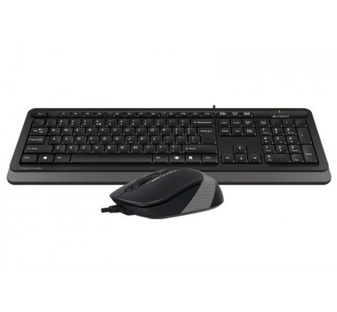 Комплект (клавиатура, мышь) A4Tech F1010 Black/Grey