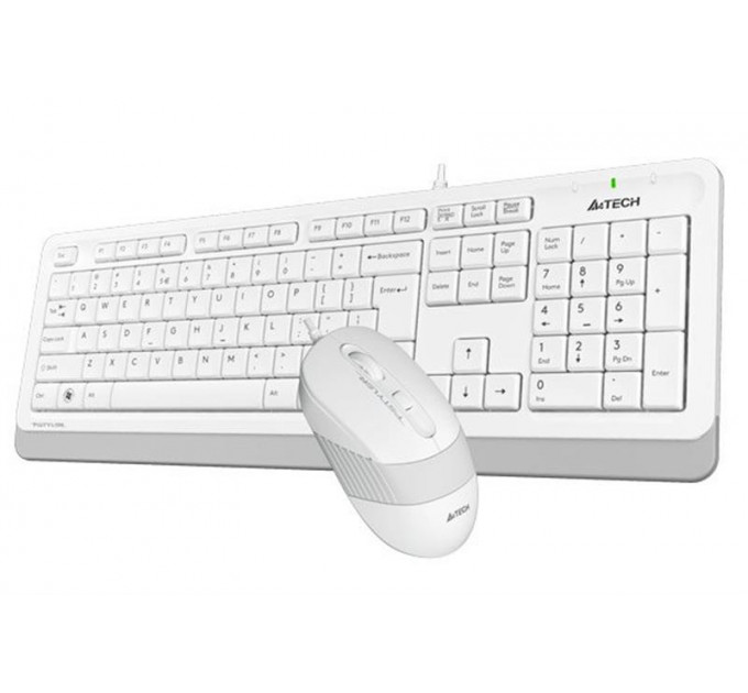 Комплект (клавиатура, мышь) A4Tech F1010 White