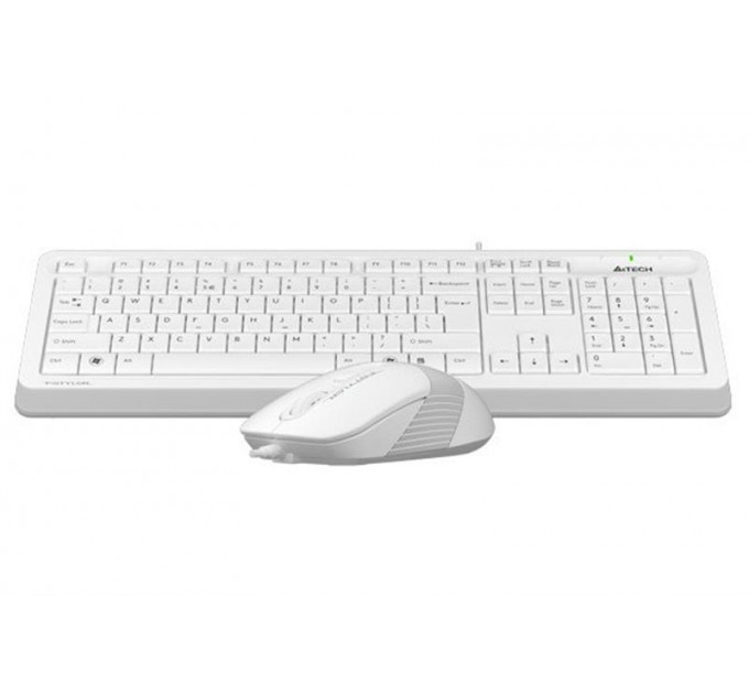 Комплект (клавиатура, мышь) A4Tech F1010 White