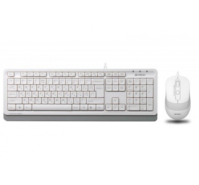 Комплект (клавиатура, мышь) A4Tech F1010 White