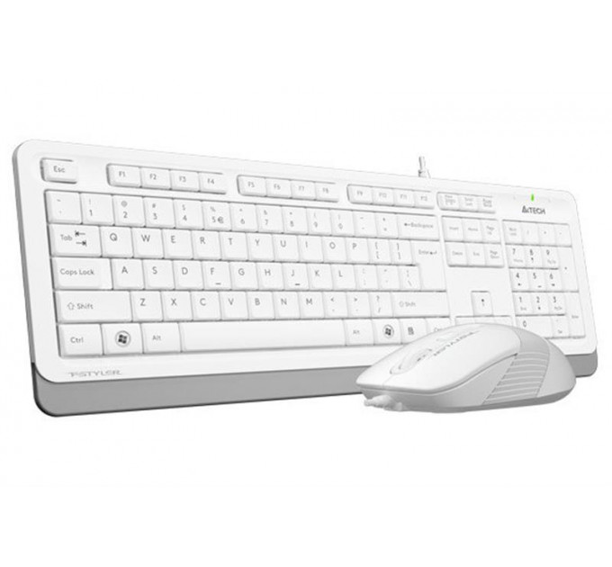 Комплект (клавиатура, мышь) A4Tech F1010 White